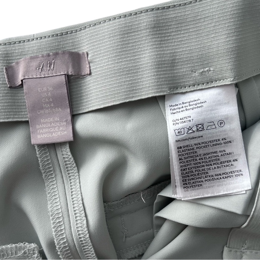 H&M Knee-Length Dress Shorts - Mint Green - Picture 7 of 7